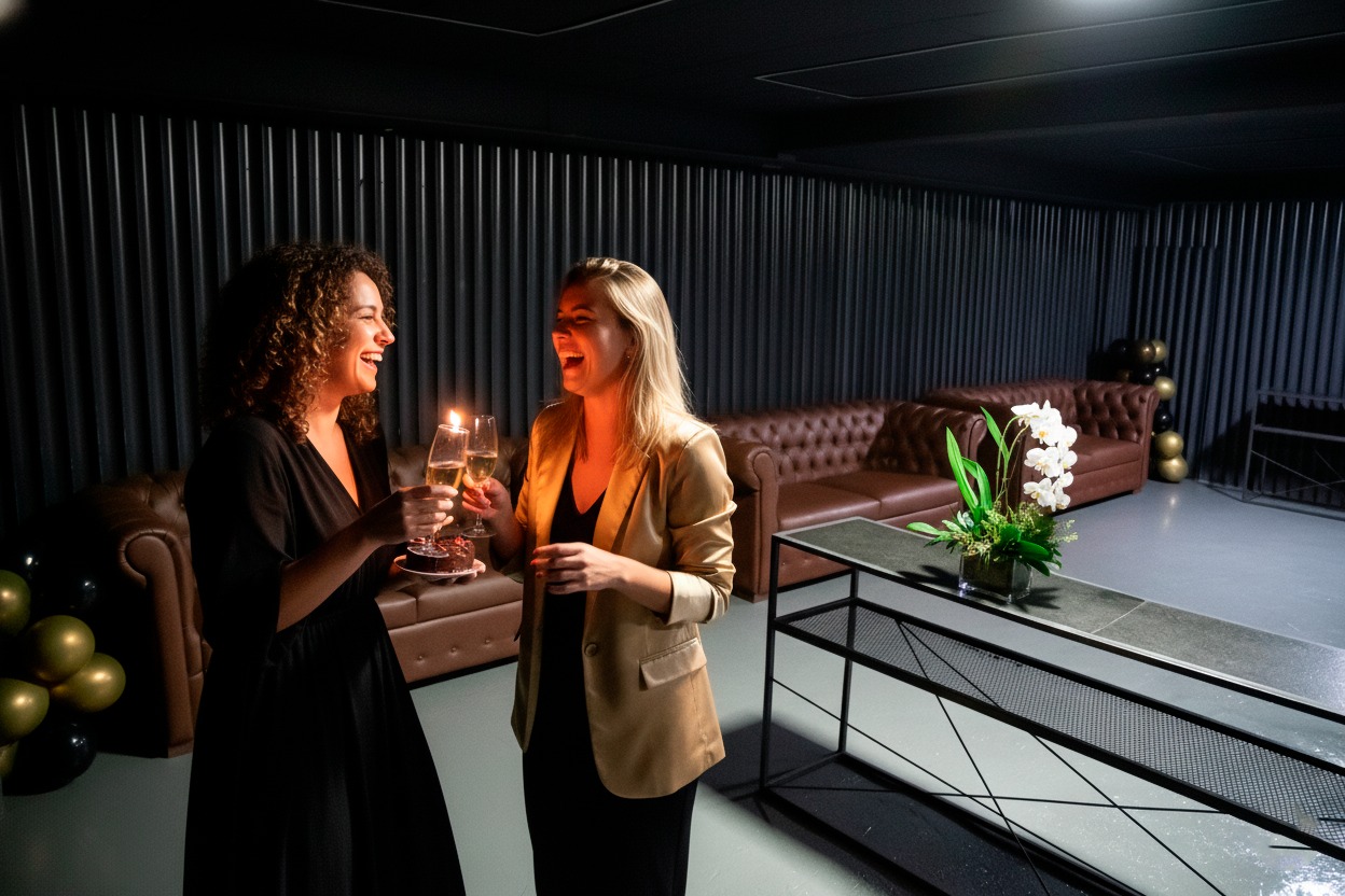 Casa de eventos em Goiânia — fachada e acesso